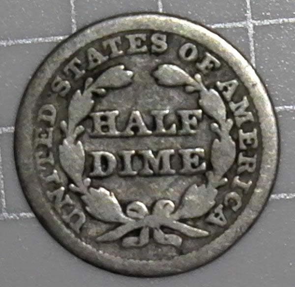 1845-Liberty-Seated-1/2-Dime-Repunched-Date-FS-302-Cherry-Picked-Off-Ebay!